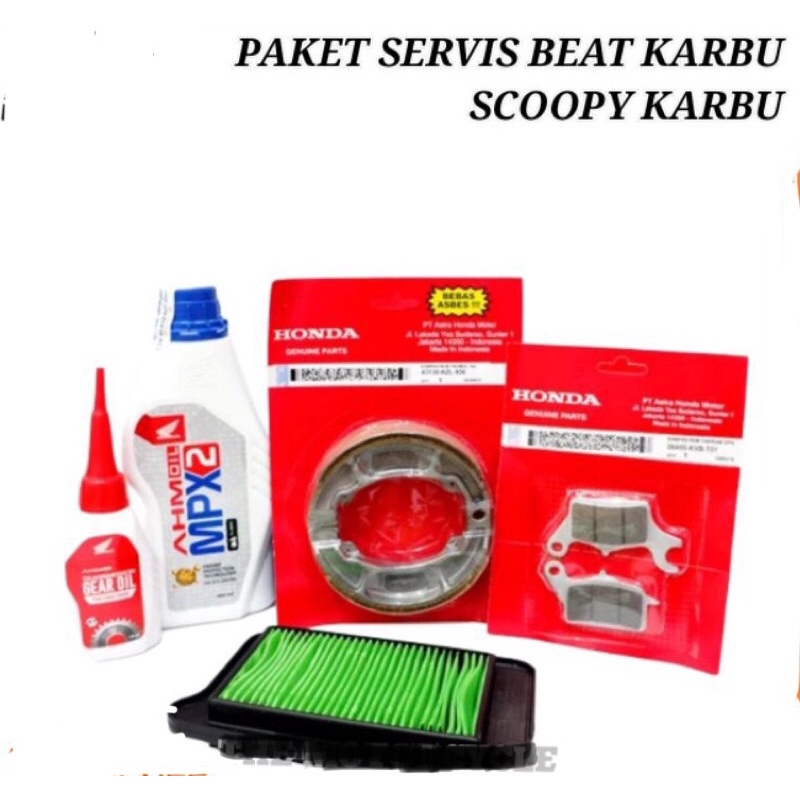 PAKET SERVIS RINGAN BEAT KARBU SCOOPY KARBU HONDA KVY