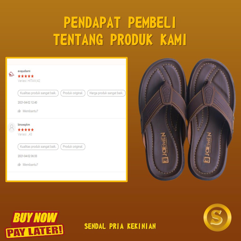 Sendal Casual Pria Sandal Kulit Pria Sendal Cowok Kekinian Sendal Laki Laki Dewasa Original S20-6