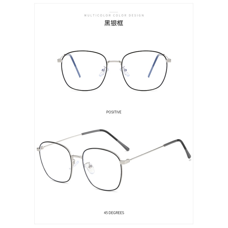 (YUZHU) TERSEDIA &amp; COD Frame Kacamata Anti Radiasi Wanita Kaca Mata Photochromic Retro Gaya Cewek Eyeglasses