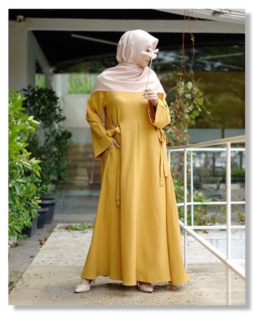 ORI AZIZAH DRESS MAXI LONG DRESS PANJANG ABAYA MULTIFUNGSI GAMIS MUSLIMAH WANITA PREMIUM