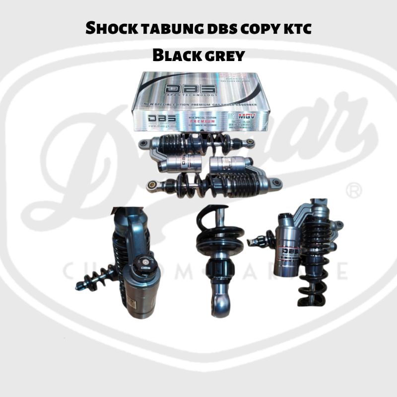 shock tabung dbs copy ktc hitam grey ukuran 32mm