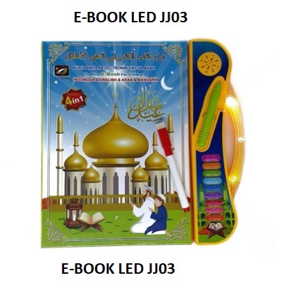 Mainan Edukasi Anak Buku Pintar Elektronik E-book 3 Bahasa Indonesia, English, Arab (JJ02)-1