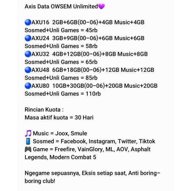 Axis Data OWSEM Unlimited