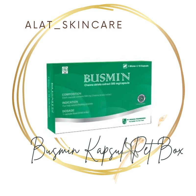 BUSMIN KAPSUL VITAMIN PENYEMBUHAN LUKA PER BOXX