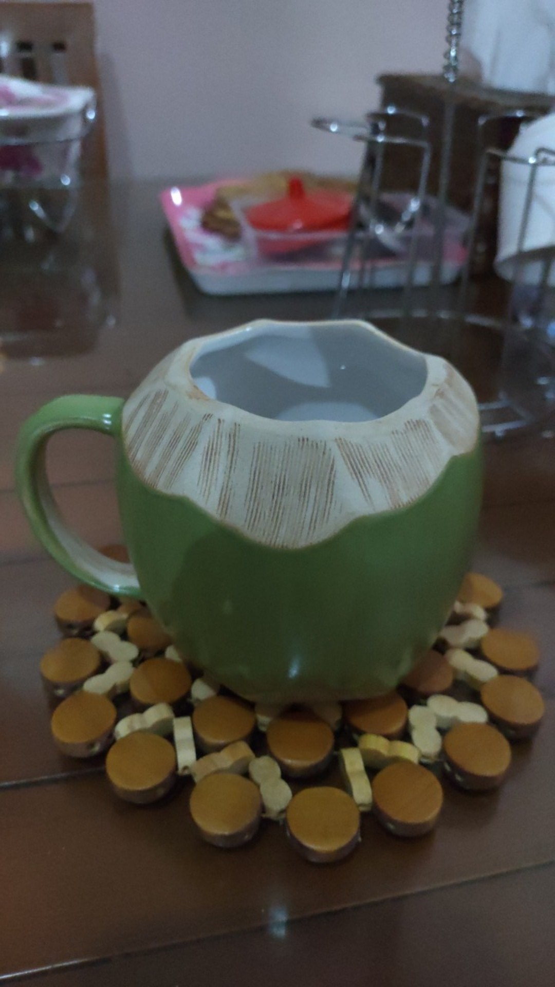 Mug Kelapa Unik Model Batok Klapa Lucu-gelas Mug Tahan Panas Bisa Untuk Mug Kopi Teh & Souvenir