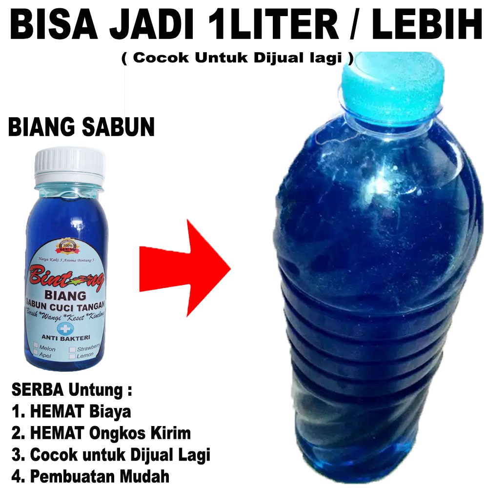 Biang Sabun Cuci Tangan BINTANG 1 Liter + Anti Bakteri