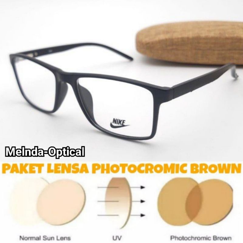 [PROMO]KACAMATA PRIA/COWOK MODEL NIKE,PAKET LENSA PHOTOCROMIC BROWNE