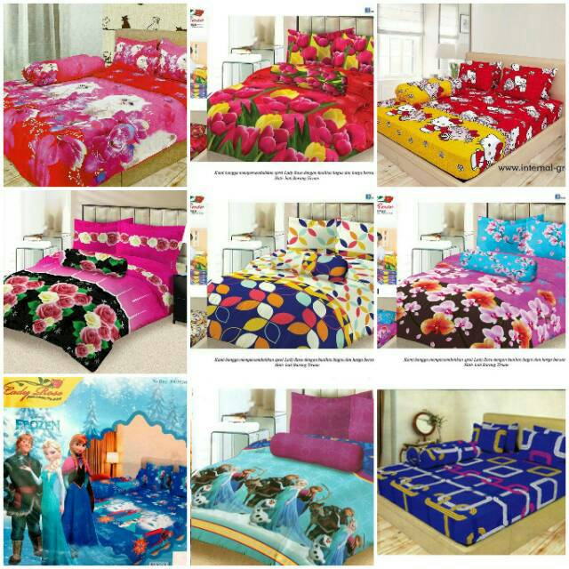 Sprei Ladyrose Ukuran 180 x 200 Murah