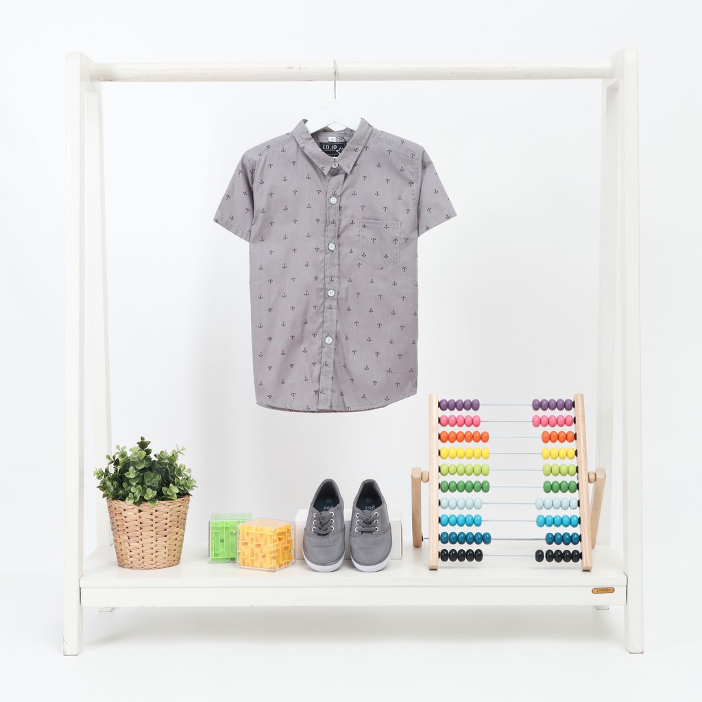 MOKOKOMO kemeja anak laki-laki Yohan kemeja anak Lengan pendek Fashion Anak Terbaru