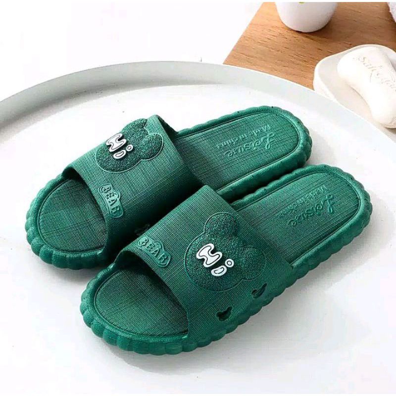 Sendal Korean Style,Sandal Cewek Korea,Sandal Wanita,Sandal Imut Sandal Karakter Bear