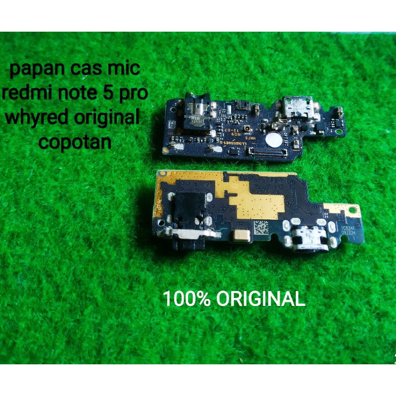 papan cas mic redmi note 5 pro whyred copotan original normal tested