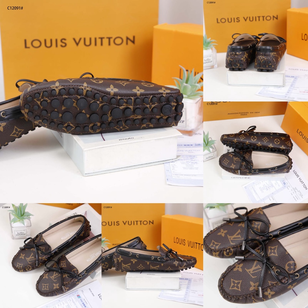 LV Louis Vuitton c12091 Gloria Flat Loafers