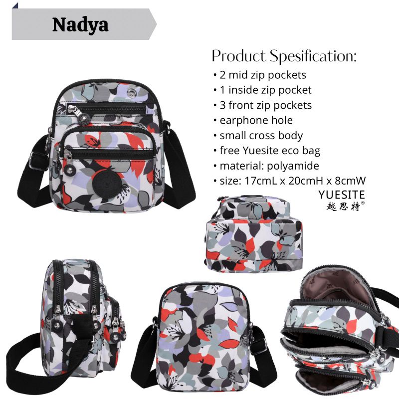 Tas selempang mini yuesite /kipling suprem Nadya Original