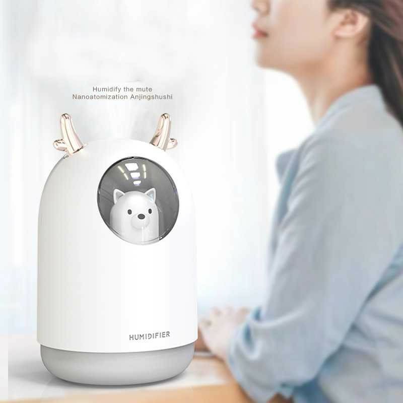 Taffware Pet Ultrasonic Humidifier RGB Aromatherapy Essential Oil Pet Design 300ml