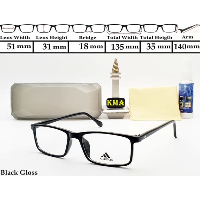 frame kacamata lensa minus Adidas kacamata adidas frame sport minus