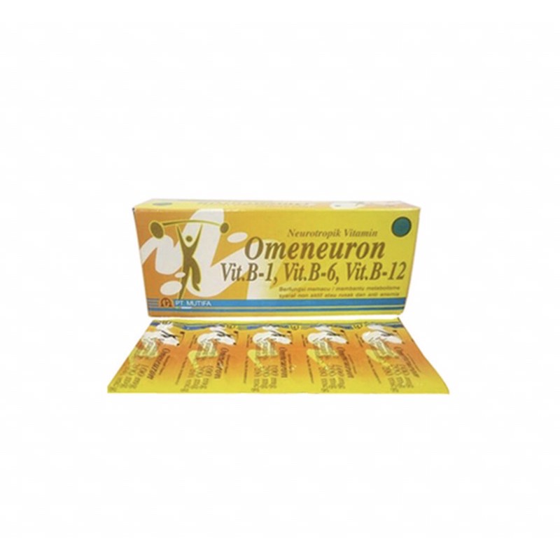 Omeneuron strip 10 tablet ( vitamin badan pegal linu &amp; kaki tangan kesemutan )