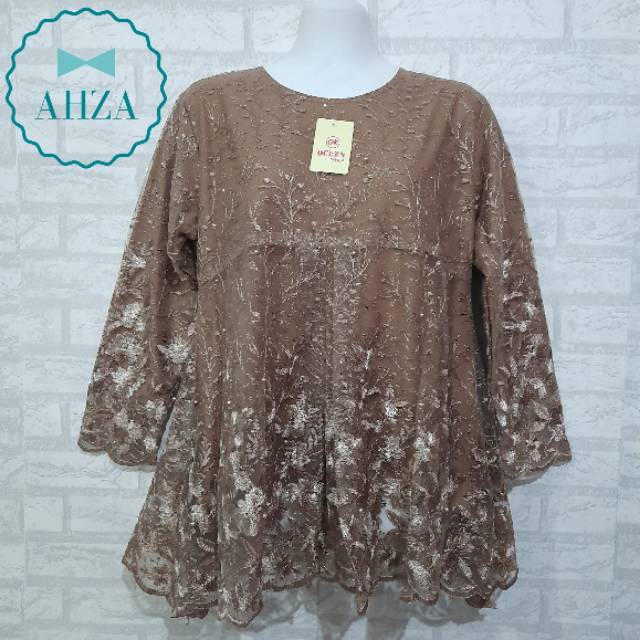 AHZA ATASAN KEBAYA MODEL BABYDOLL TILE BORDIR