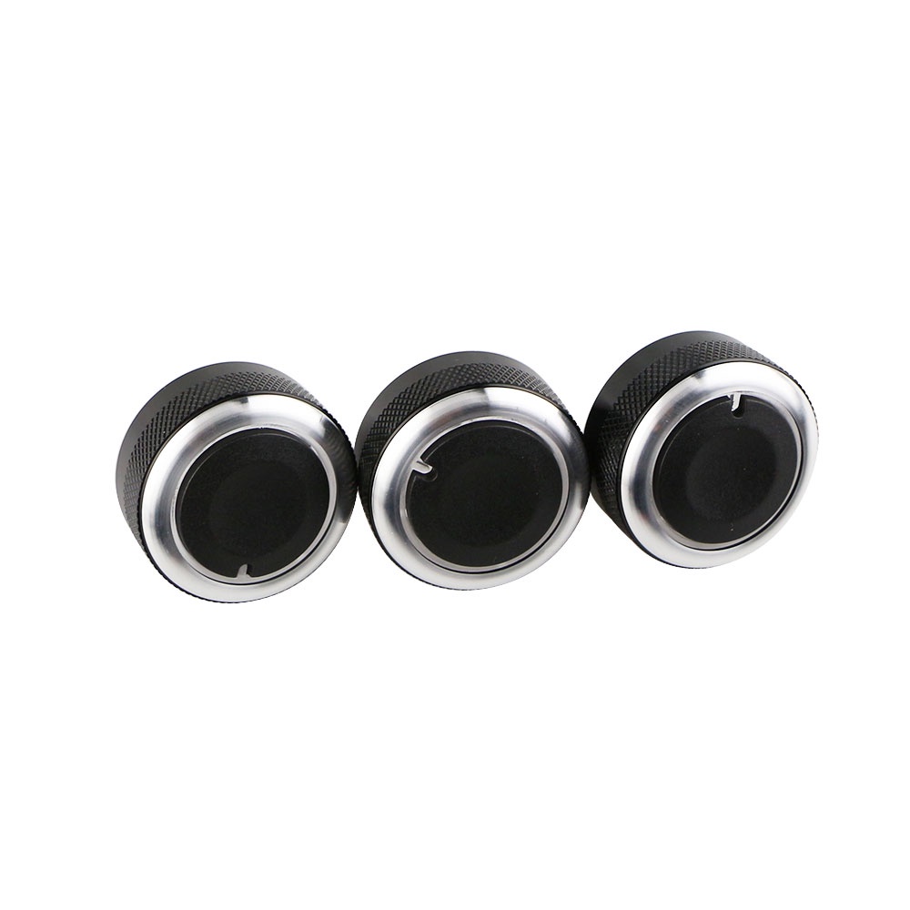 3 Pcs / set Tombol Kontrol AC Mobil Bahan Aluminum Alloy Untuk Mazda 3 Axela 2014-2017