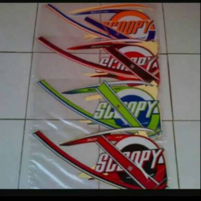 Striping ORI Motor honda Scoopy sporty fi Thn 2015-2016