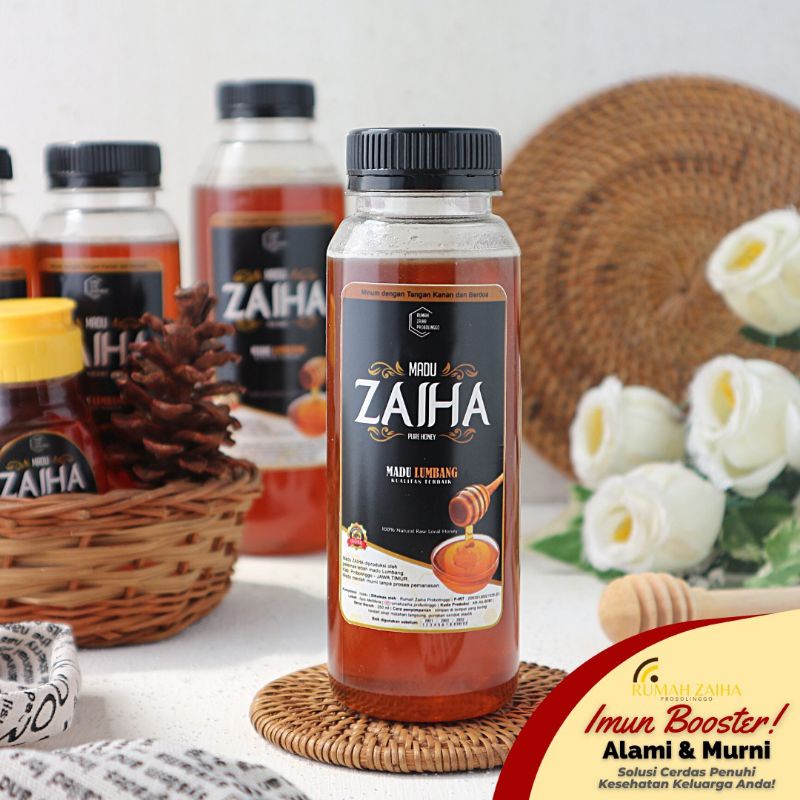 

Madu Murni Asli Bunga Randu 320gr ZAIHA Premium Raw Honey