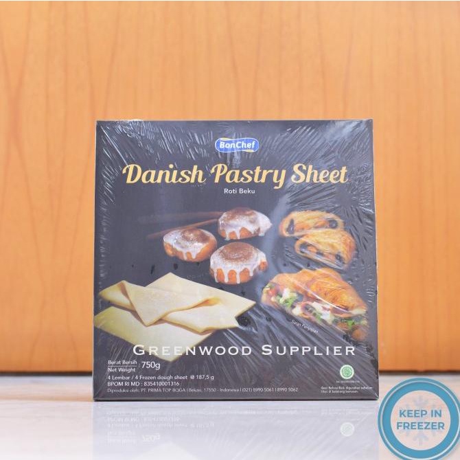 

Bonchef Danish Pastry Sheet 750G - 1 Pack TERLARIS TERPERCAYA ORIGINAL