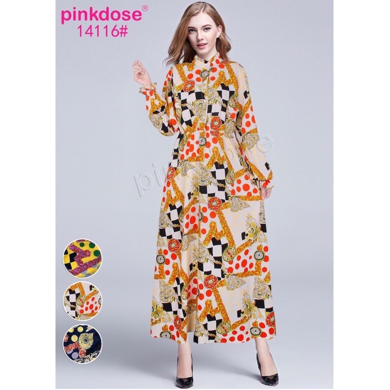 PROMO GAMIS LEBARAN DRESS MAXI GAMIS TERBARU ORIGINAL PINKDOSE BAHAN PREMIUM SULTAN