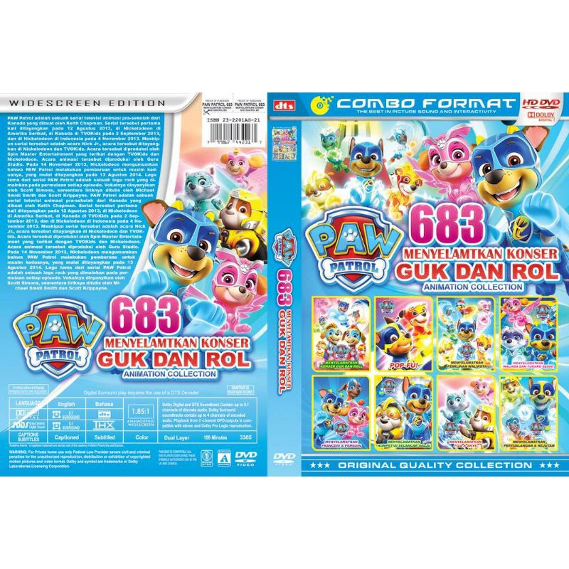 Kaset Film Koleksi Paw patrol 683-684