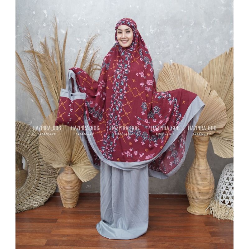 Mukena Bali Dewasa Rayon Premium Prisya 5 Jumbo