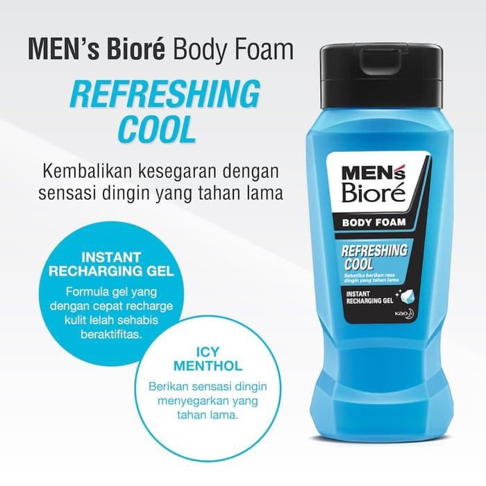 Men's Biore Body Foam Cool Energy Botol 250 ml