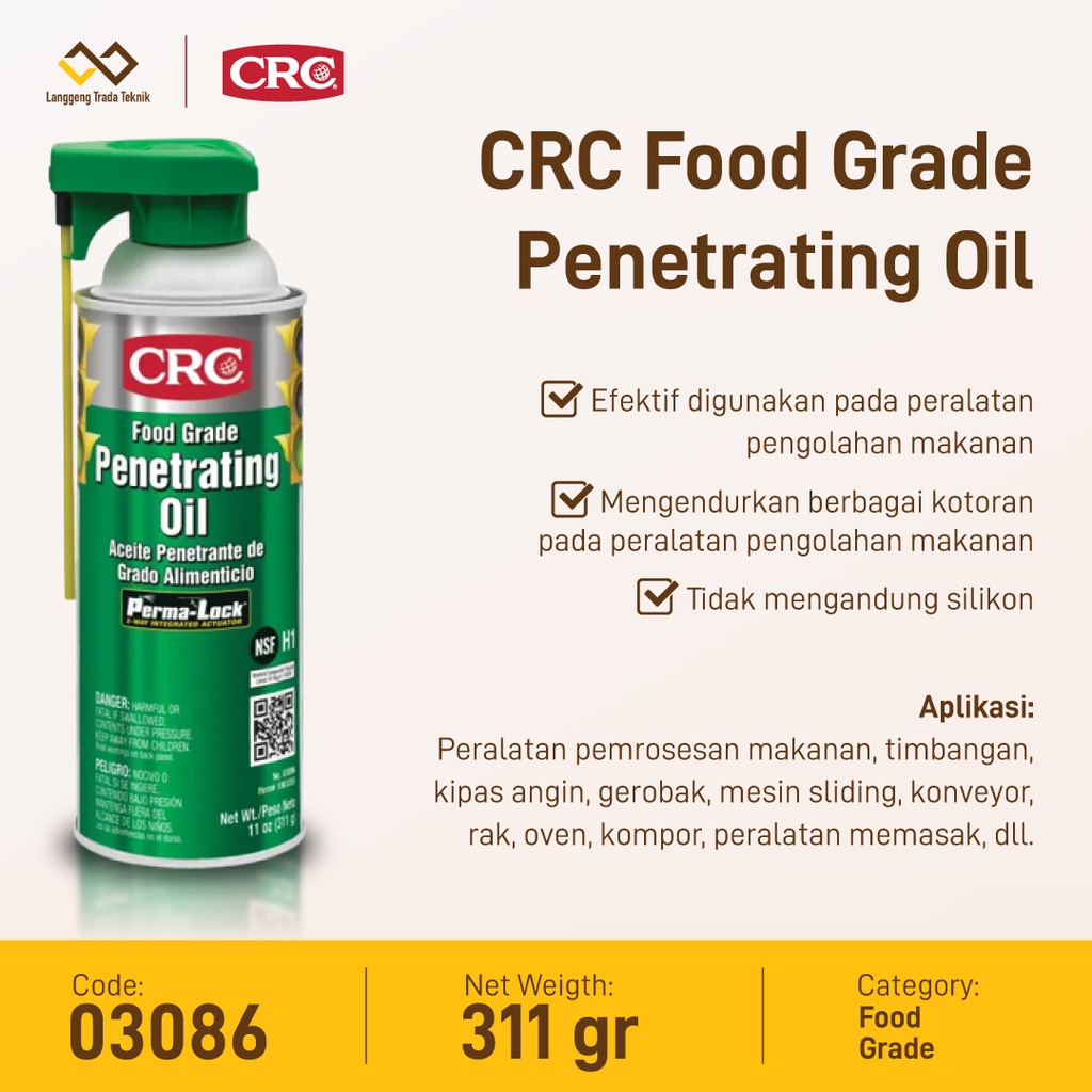 Jual CRC Food Grade Oil 03086 Indonesia