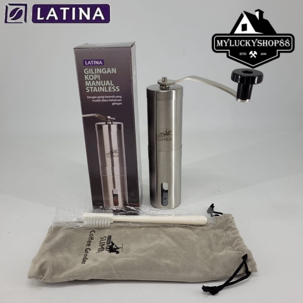 Latina Sumba V7 Coffee Grinder Alat Penggiling Giling Biji Kopi Manual