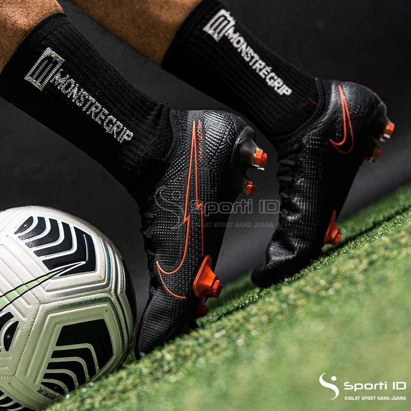 Sepatu Bola Nike Vapor 13 Elite FG - Black Red AQ4176-060 Original | Nike Elite