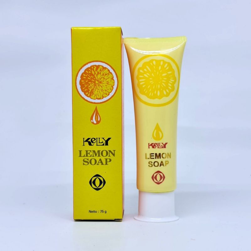 ✿ELYSABETHME✿ KΣᄂᄂY Kelly lemon soap  KECIL 15gr sabun cuci muka facial wash mencerahkan memutihkan bahan alami buah