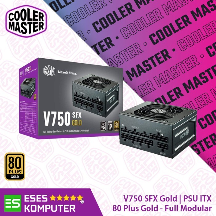 PSU Cooler Master V750 SFX Gold V2 Full Modular ITX PSU - 80 Plus Gold