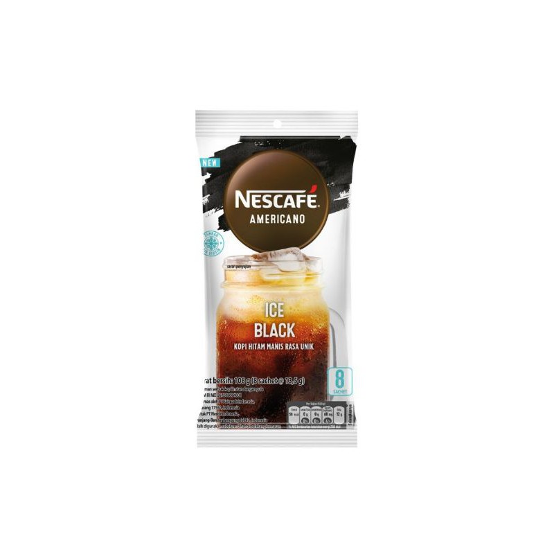 Jual Nescafe Americano 8 sachet Kopi Hitam Manis Rasa Unik Indonesia