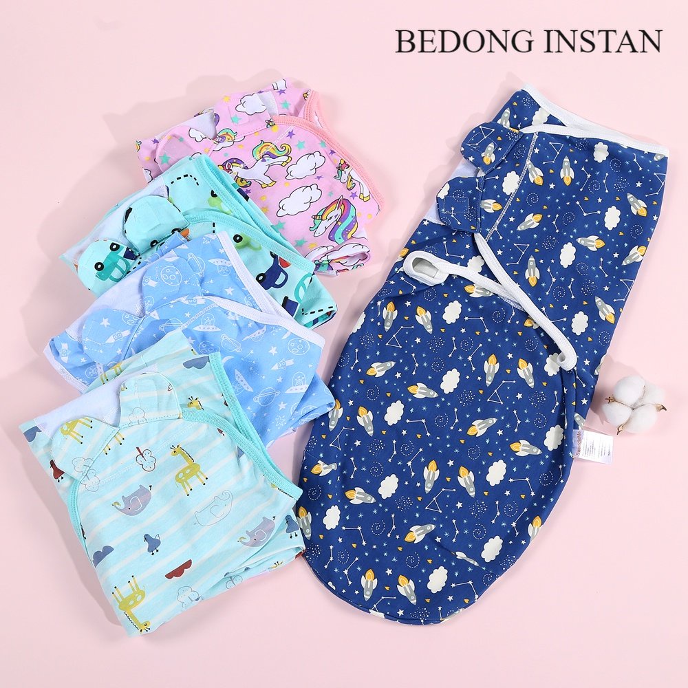 baby swaddle bedong bayi instant bisa pilih motif swaddle me  bedong bayi jumbo motif lucu baby girl baby boy