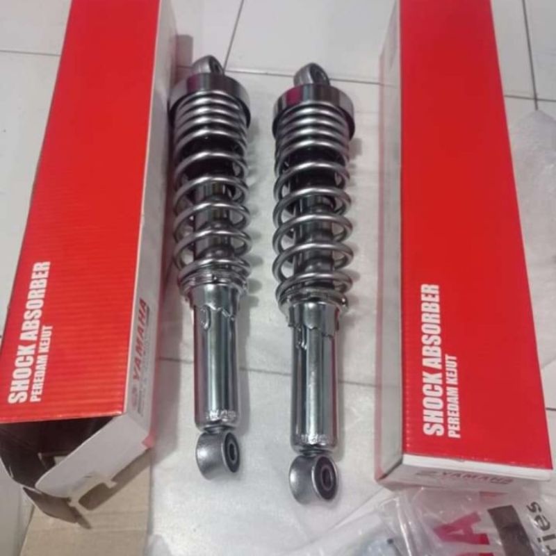 shok belakang chrome set rx king ori ygp original yamaha rxking rx-king shok shock sok breaker per pir sokbreker breker