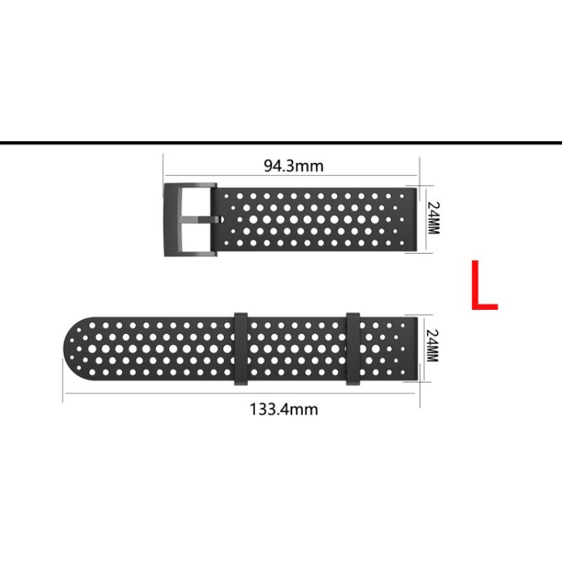 STRAP BAND TALI JAM SUUNTO 7 SPARTAN SPORT wrist 9 perforated 24mm D5