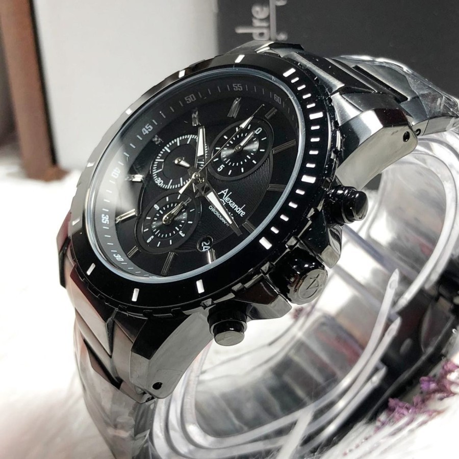 ORIGINAL Jam Tangan Pria Alexandre Christie AC 6141 / AC6141 / 6141 Garansi Resmi 1 Tahun, Stainless