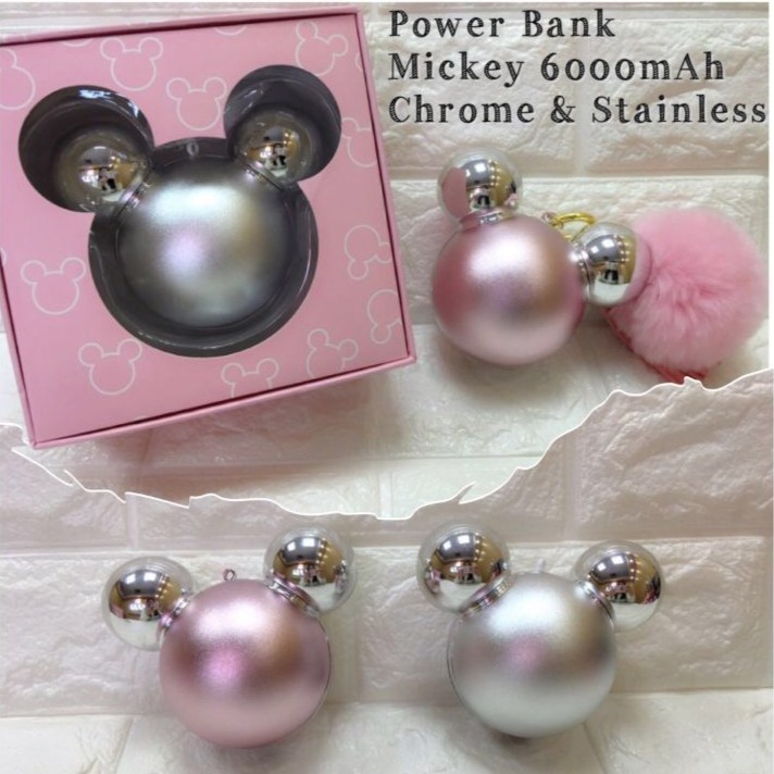 POWER BANK MICKEY CHROME 6000mAh