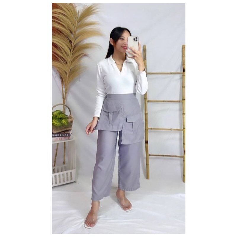 CELANA POCKET WANITA KEKINIAN/BESS PALAZO POCKET PANTS