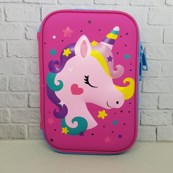 

Tempat pensil kotak pensil tempat organiser smiggle lookalike B - Fuchsia