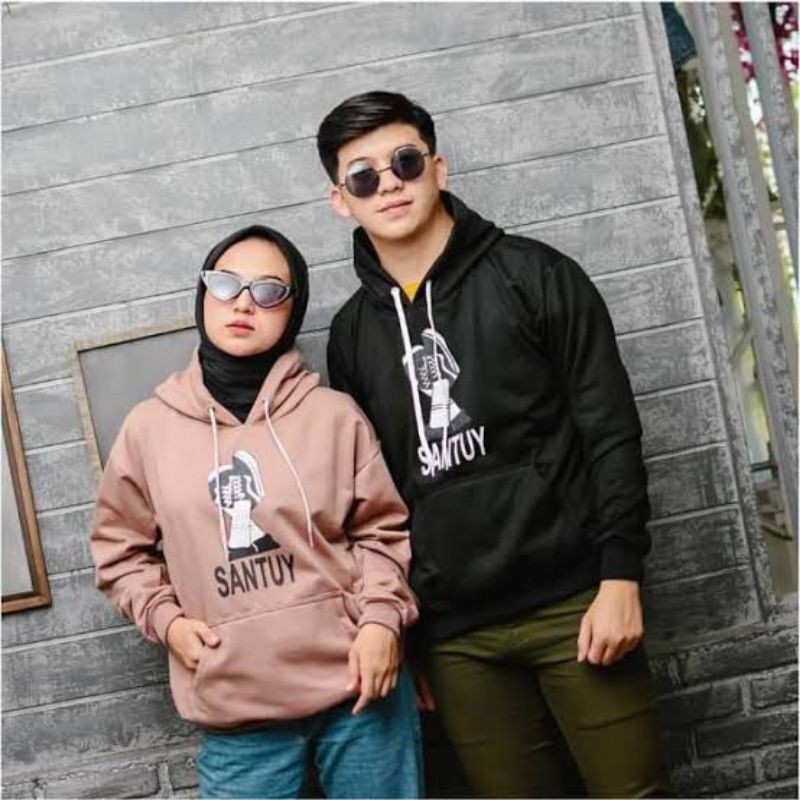 Sweater Hoodie Wanita Pria Sweeter Oversize Cewek Cowok Murah SANTUY