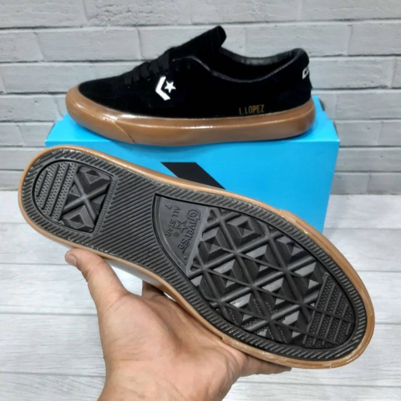 SEPATU CONVERSE LOUIE LOPEZ PRO HITAM GUM