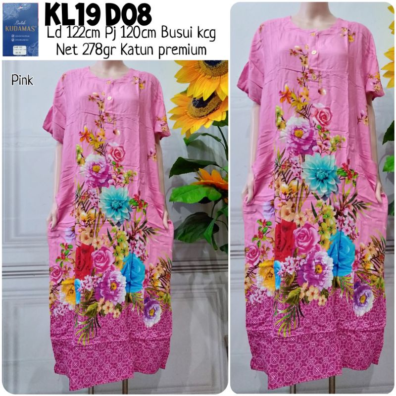 Daster jumbo lengan pendek merk Kuda Mas Couture