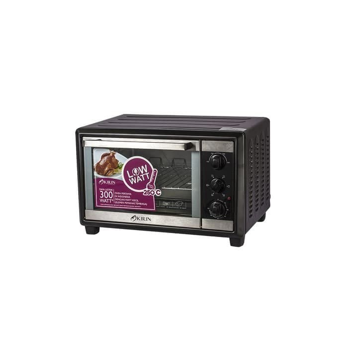 KIRIN Oven LIstrik 20 Liter Low Watt / Electric Oven 20 Liter + Lampu KBO 200 RAB - Garansi Resmi 1 Tahun