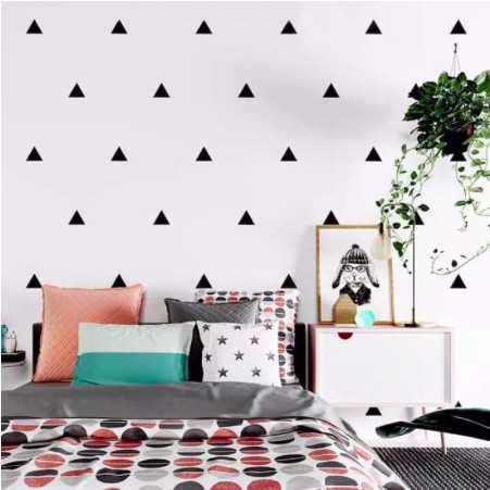 Wallpaper Dinding Wallsticker Ukuran 45 Cm X 10 M Motif Segitiga Kecil Hitam Abu 3d Putih Minimalis Shopee Indonesia