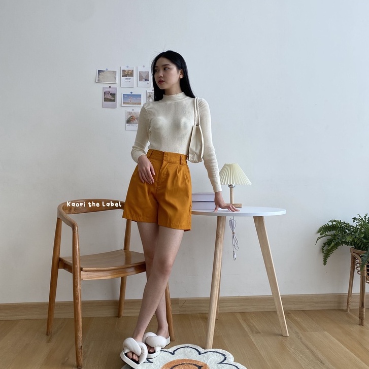 Sherry Turle Neck Knit Top - Turtle Neck Rajut Wanita