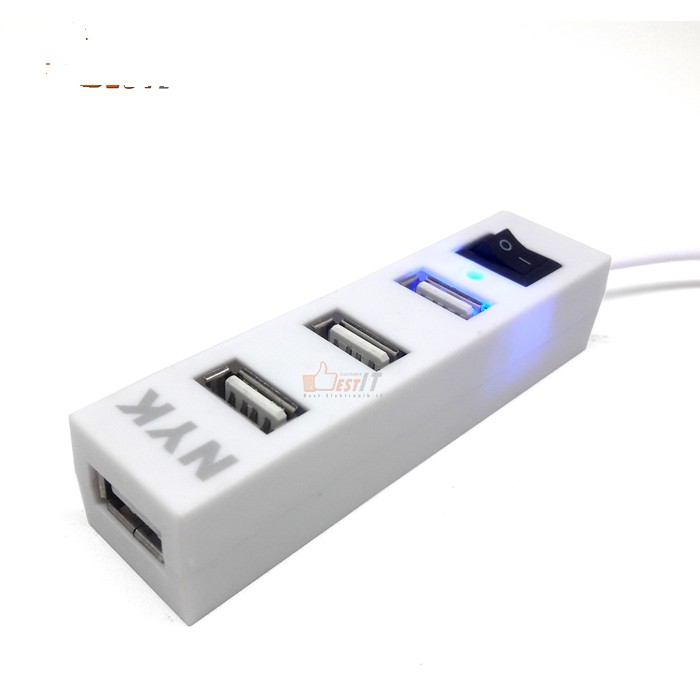 USB HUB 2.0 4 port High Speed with Power Switch - NYK-H8