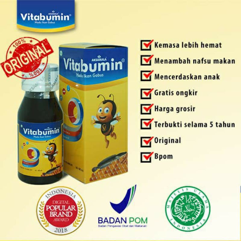 VITABUMIN MADU IKAN GABUS 60 ml